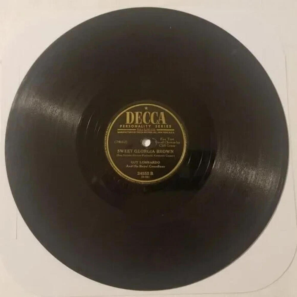 3/$25 Guy Lombardo 78 RPM Sweet Georgia Brown / Down By The Station Decca 24555